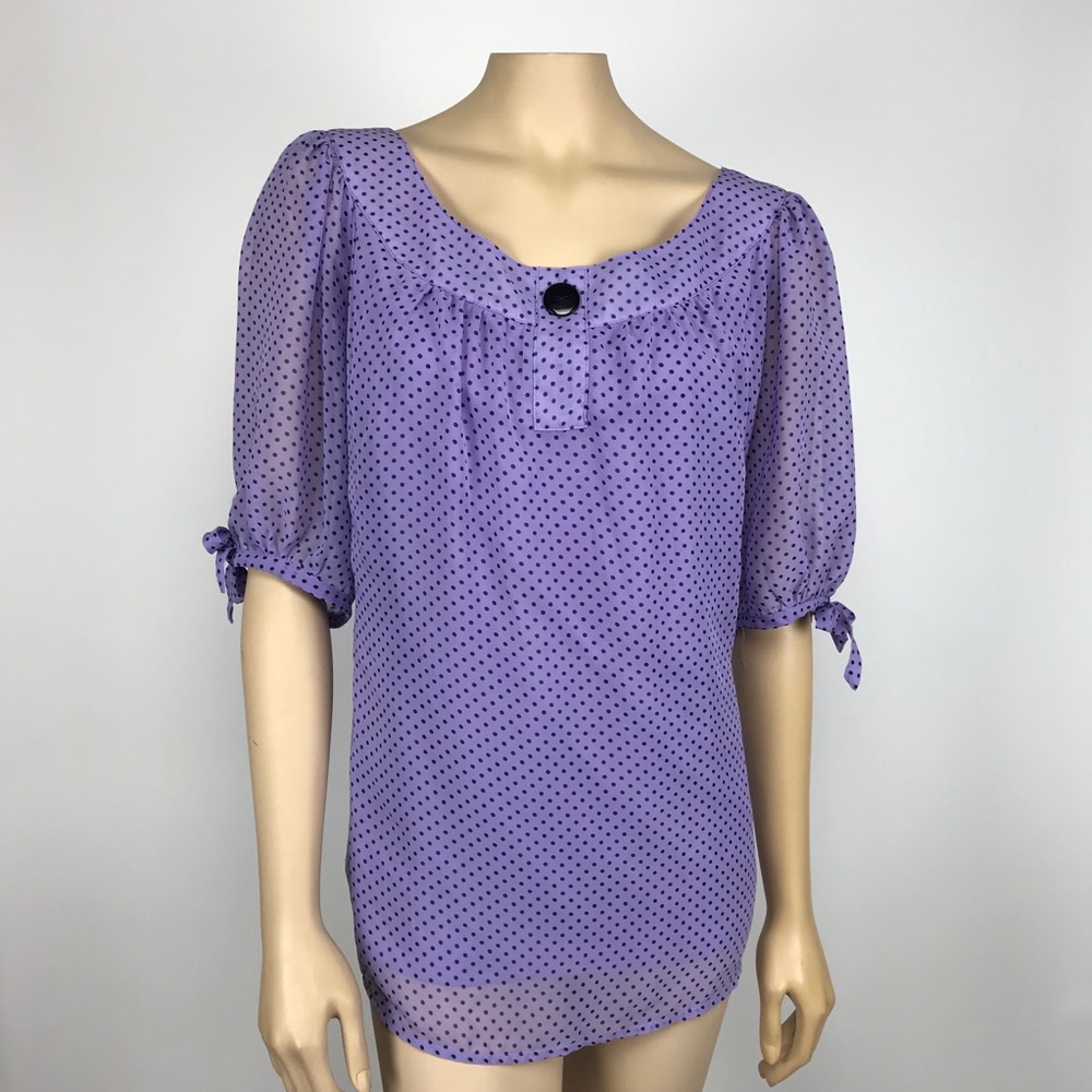 Sara Michelle Flowy Blouse Plus Size 2X